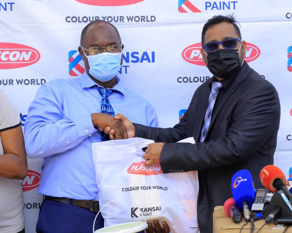 Kansai Plascon Donates Shs50m Worth Supplies to Entebbe Grade One Hospital