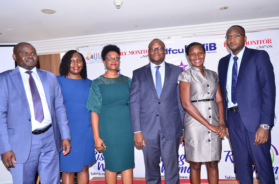 Ten winners to be selected as dfcu Bank Launches Season Five of the Rising Woman Initiative Past winners of Rising Woman competitions pose for a pictures with the partners