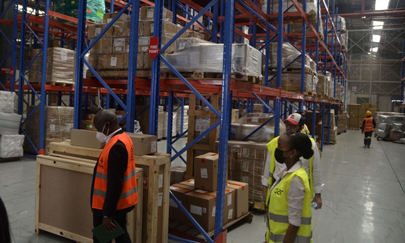 UGANDA-ENTEBBE-CHINESE-CONSTRUCTED-AIR CARGO TERMINAL