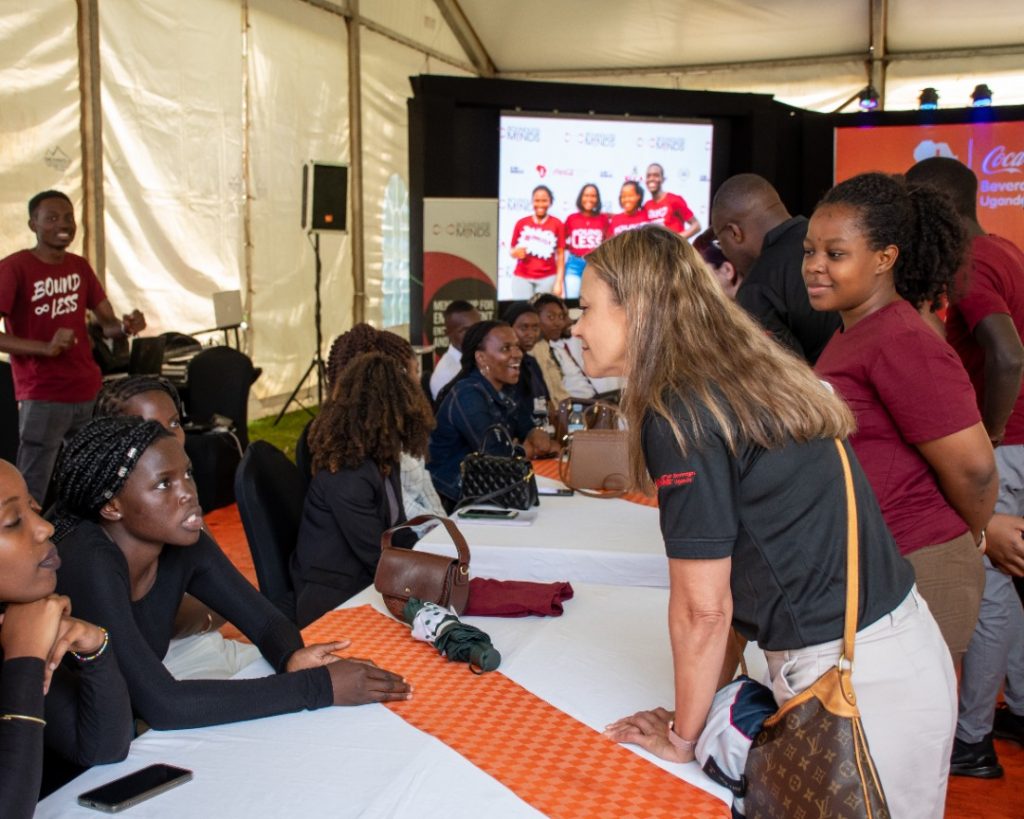‘Elevate’ Youth Mentorship Program Beneficiaries Laud Coca-Cola Beverages Uganda at Boundless Minds Exhibition.