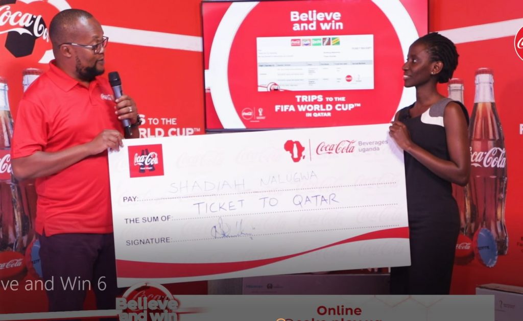 Victoria University Student Wins Ticket to World Cup Opening Match in Coca-Cola’s ‘Believe and Win Ug’ Promotion UTC Winner - Shadiah