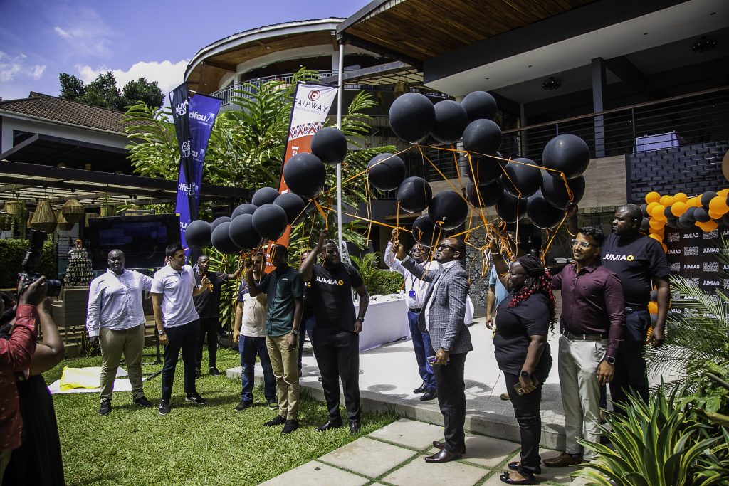 dfcu Bank unveiled as the Platinum Sponsor for the 2023 Jumia Black Friday campaign. Revelers officially launching the Jumia Black Friday