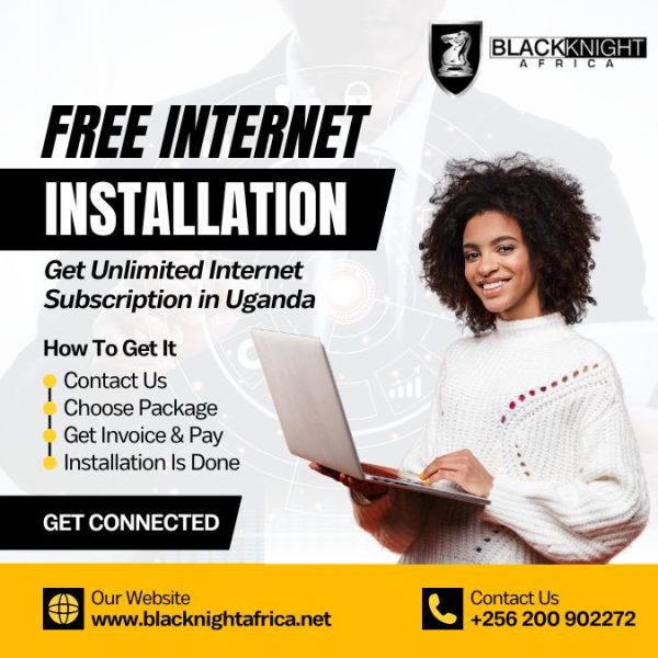 free unlimited internet installation uganda by black knight africa