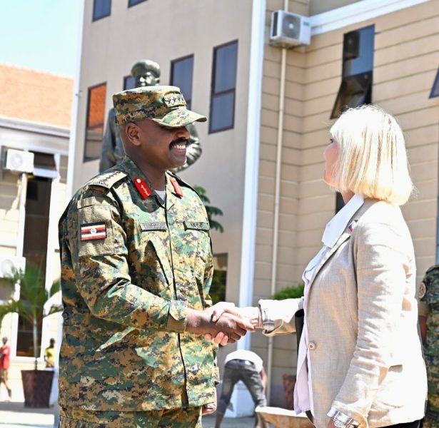Muhoozi seeing off Ms. Katerina Sequensova, Director General for Non European Countries, Economic and Development Cooperation of the Czech Republic