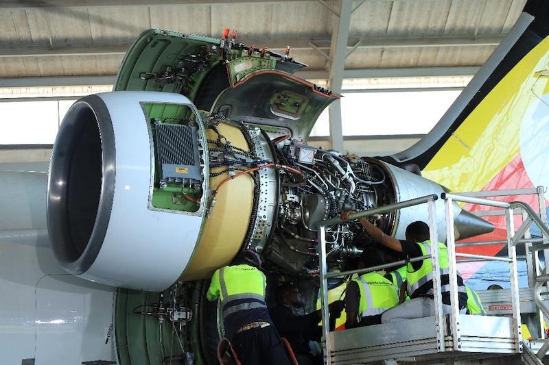 Uganda Airlines’ Maintenance Team Conducts First In-House Engine Swap Uganda Airlines’ Maintenance Team Conducts First In-House Engine Swap