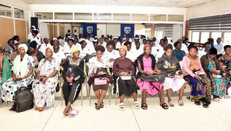 Mothers and different stakeholders during the handover of medical equipment recently (1)
