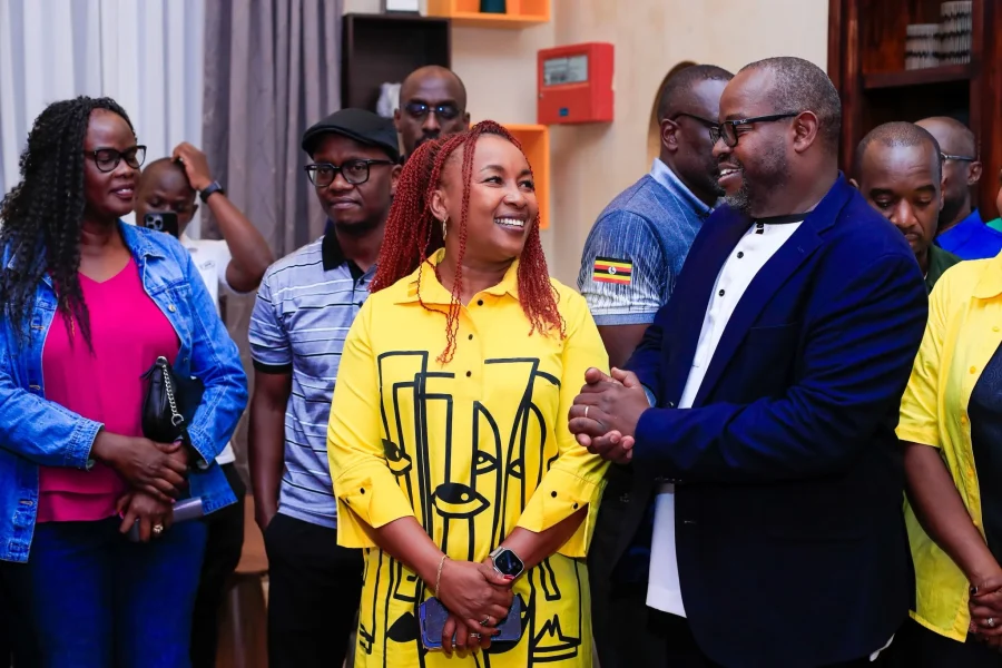 MTN-Uganda-CEO-Sylvia-Mulinge-and-the-chairman-of-Entebbe-Club-Jacob-Byamukama-at-the-official-openening-the-newly-refurbished-Clubhouse