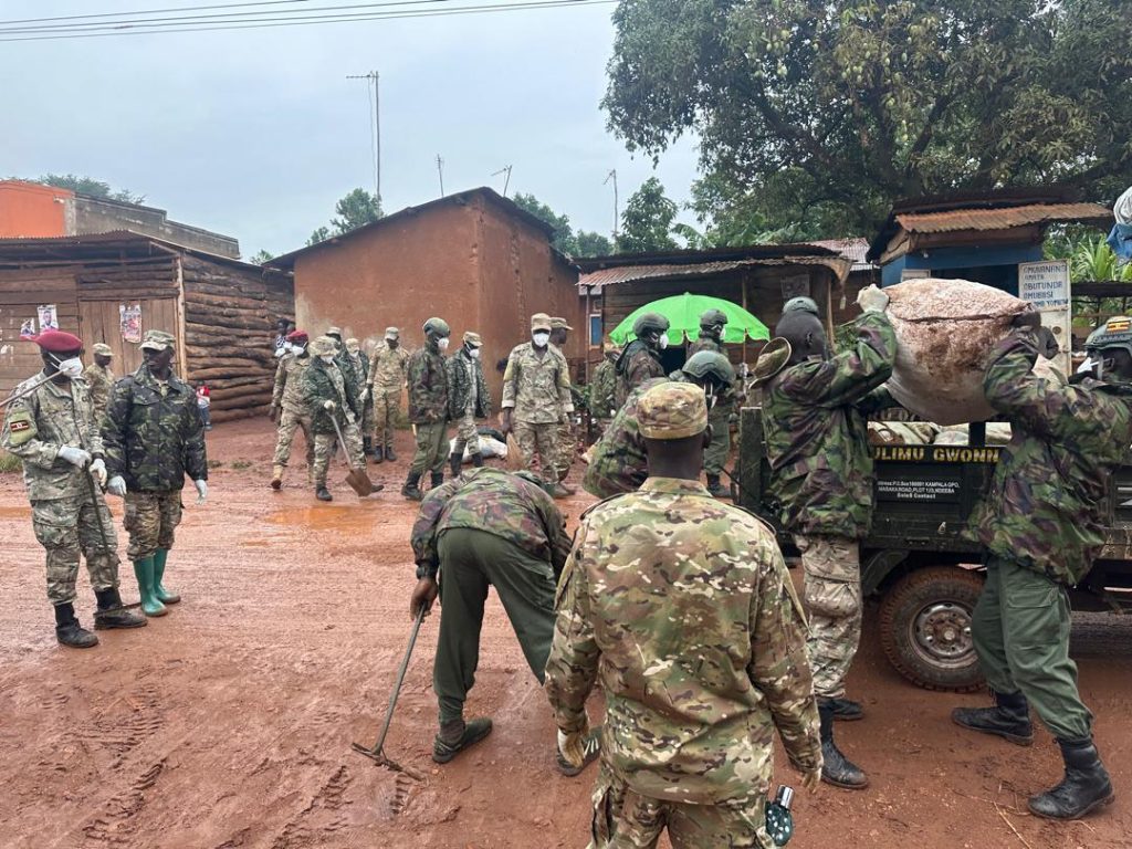 UPDF and Joint Security Forces Lead Massive Clean-Up Exercise in Entebbe Ahead of Tarehe Sita