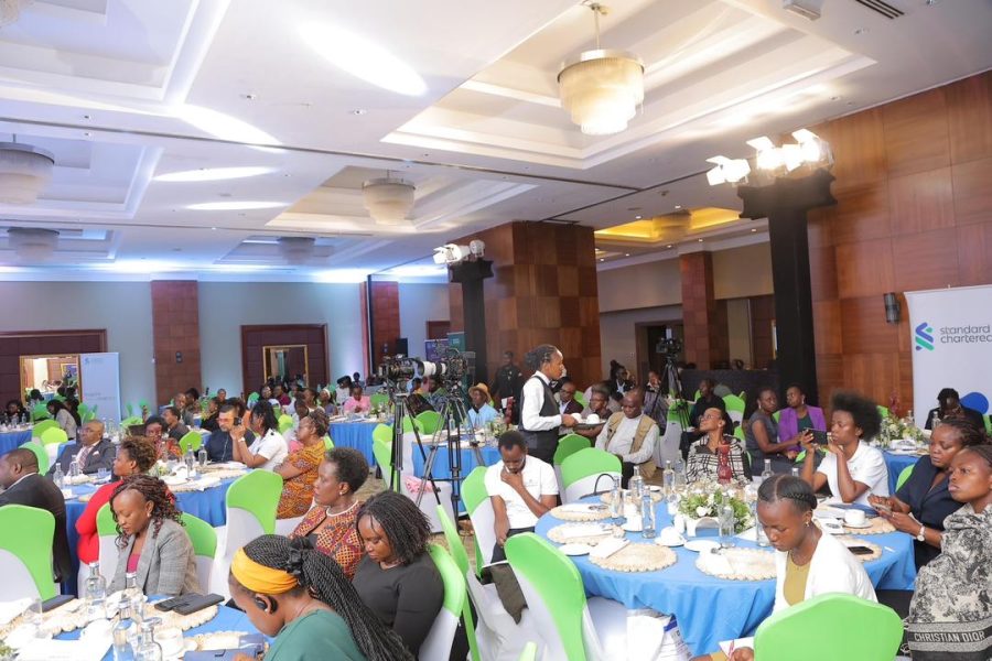 The Board and Management of Stanchart with the Minister