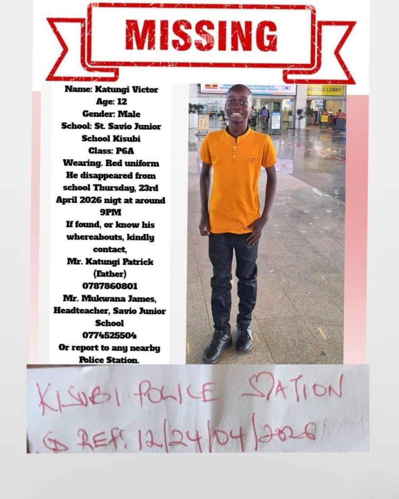 Police investigate disappearance of 12-year-old pupil from St Savio Junior Kisubi
