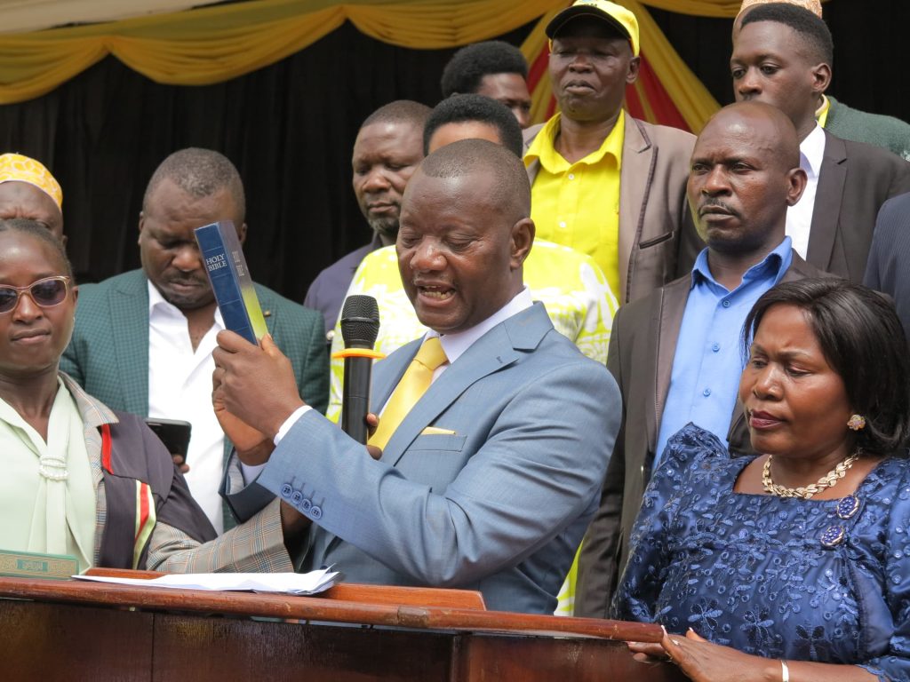New Wakiso District Leadership Faces Severe Staffing Crisis and Rising Crime Ian Kyeyune takes oath as new Wakiso District chairperson on May 18, 2026 - Monitor Photo