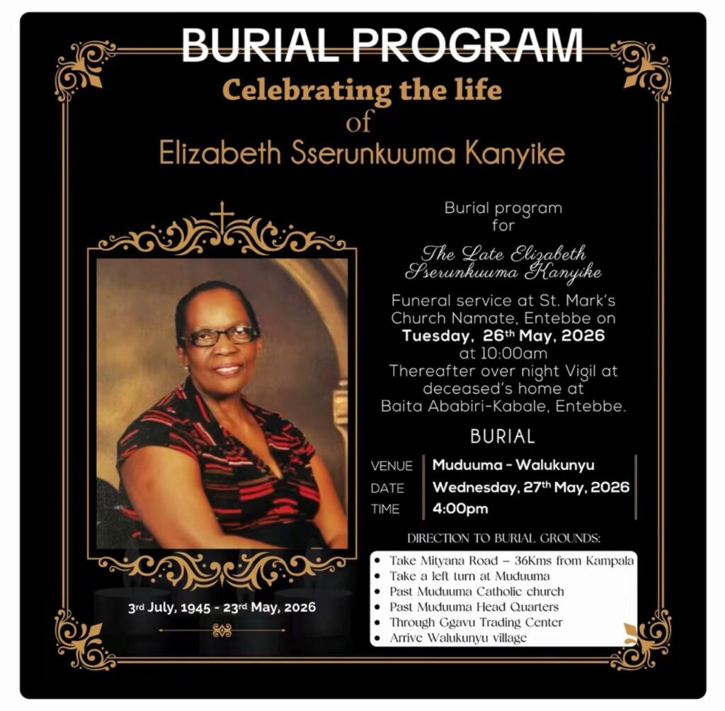 Peter Miles, Elizabeth Sserunkuuma Kanyike